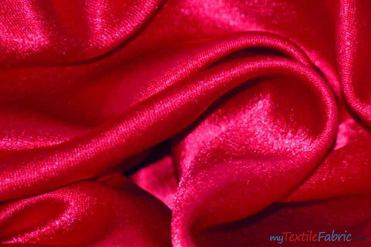 Superior Quality Crepe Back Satin | Japan Quality | 60" Wide | Continuous Yards | Multiple Colors | Fabric mytextilefabric Yards Neon Pink