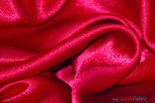 Load image into Gallery viewer, Superior Quality Crepe Back Satin | Japan Quality | 60&quot; Wide | Continuous Yards | Multiple Colors | Fabric mytextilefabric Yards Neon Pink 

