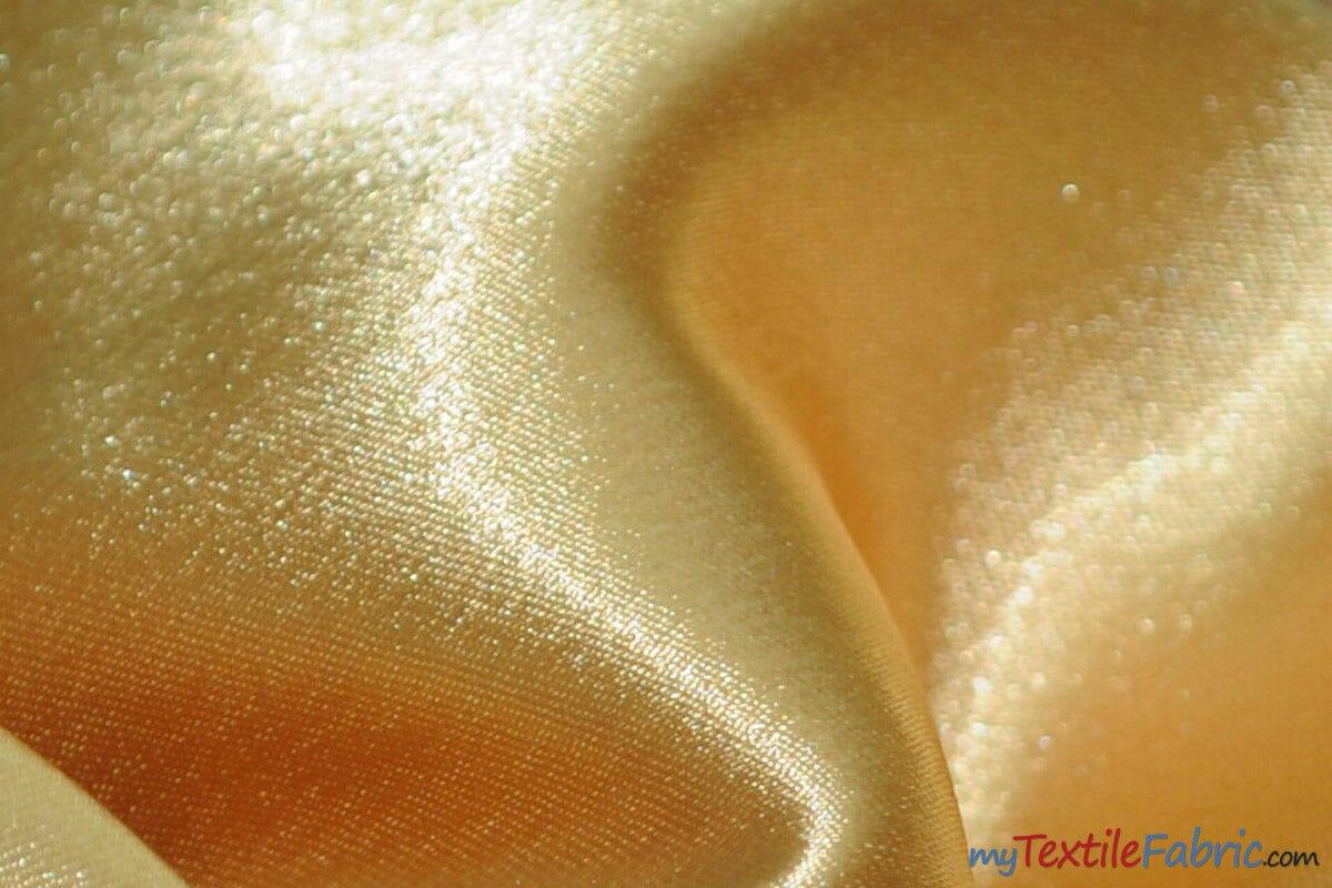 Superior Quality Crepe Back Satin | Japan Quality | 60" Wide | Continuous Yards | Multiple Colors | Fabric mytextilefabric Yards Night Gold