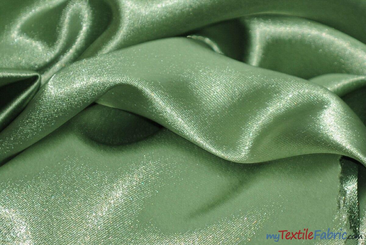 Superior Quality Crepe Back Satin | Japan Quality | 60" Wide | Continuous Yards | Multiple Colors | Fabric mytextilefabric Yards Night Sage