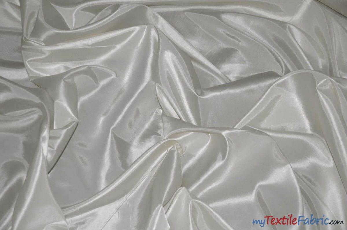 Taffeta Fabric | Two Tone Taffeta Fabric | Non Stretch Taffeta | 60" Wide | Multiple Solid Colors | Continuous Yards | Fabric mytextilefabric Yards Offwhite