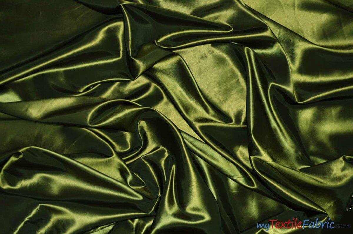 Taffeta Fabric | Two Tone Taffeta Fabric | Non Stretch Taffeta | 60" Wide | Multiple Solid Colors | Continuous Yards | Fabric mytextilefabric Yards Olive 2