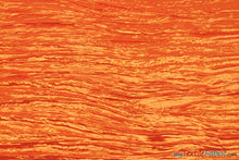 Load image into Gallery viewer, Crease Taffeta Fabric | Crush Taffeta | 52&quot; Wide | Continuous Yards | Multiple Colors | Fabric mytextilefabric Yards Orange 
