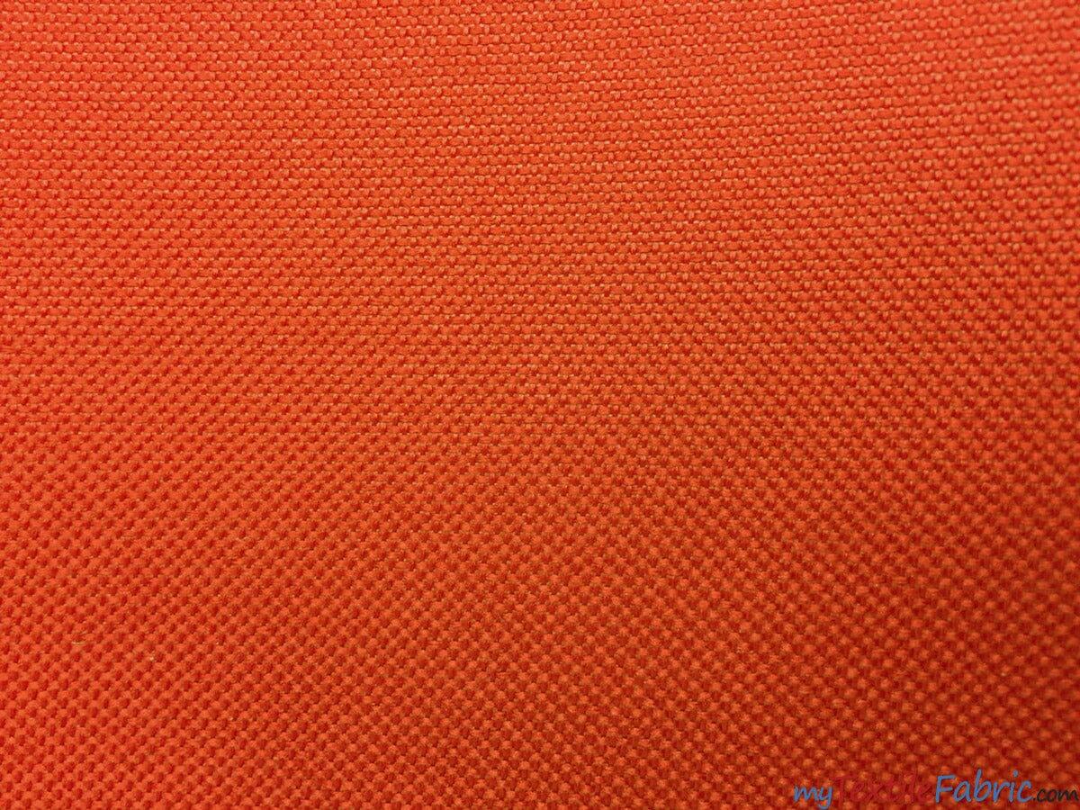 Waterproof Sun Repellent Canvas Fabric | 58" Wide | 100% Polyester | Great for Outdoor Waterproof Pillows, Tents, Covers, Bags, Patio Fabric mytextilefabric Yards Orange