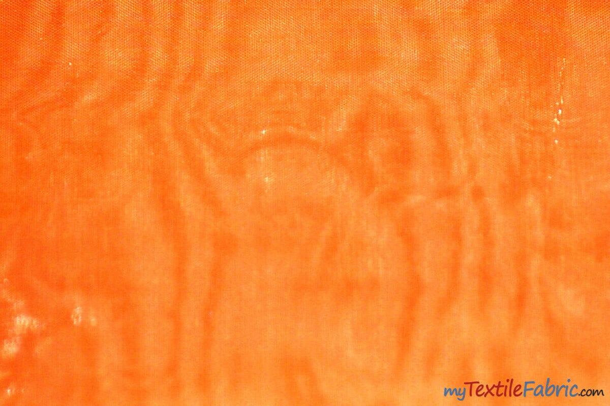 Soft and Smooth Mirror Organza Fabric | 60" Wide | Continuous Yards | Multiple Colors | Fabric mytextilefabric Yards Orange