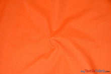 Load image into Gallery viewer, Polyester Cotton Broadcloth Fabric | 60&quot; Wide | Solid Colors | Wholesale Bolt | Multiple Colors | Fabric mytextilefabric Bolts Orange 

