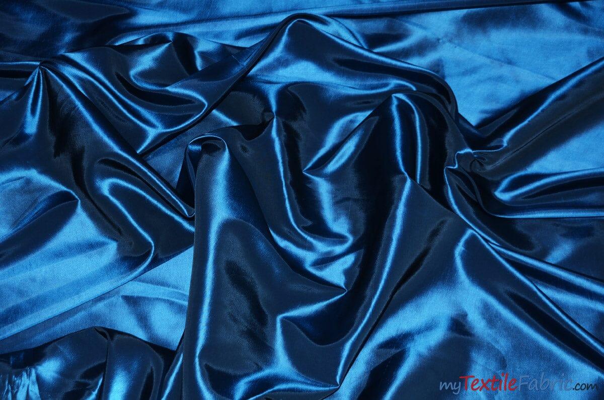 Taffeta Fabric | Two Tone Taffeta Fabric | Non Stretch Taffeta | 60" Wide | Multiple Solid Colors | Continuous Yards | Fabric mytextilefabric Yards Petroleum