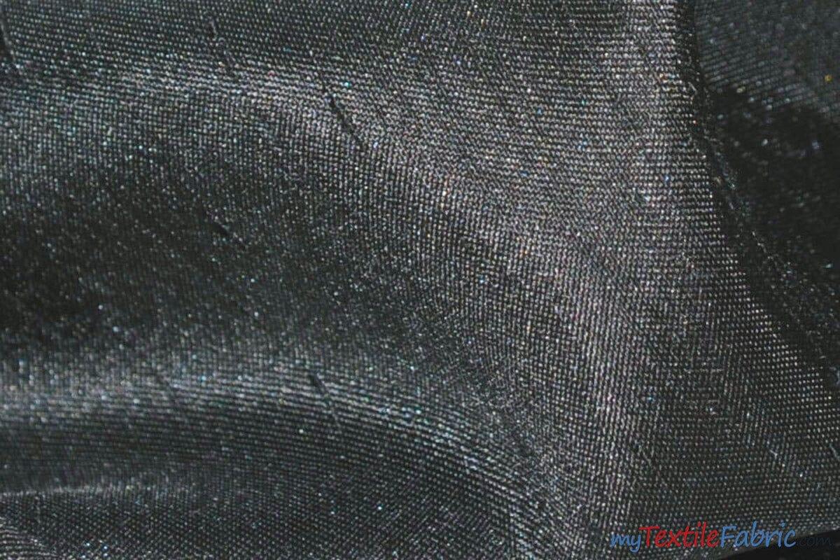 Shantung Satin Fabric | Satin Dupioni Silk Fabric | 60" Wide | Multiple Colors | Continuous Yards | Fabric mytextilefabric Yards Pewter