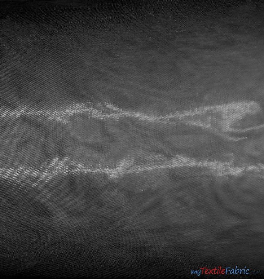 Soft and Smooth Mirror Organza Fabric | 60" Wide | Continuous Yards | Multiple Colors | Fabric mytextilefabric Yards Pewter