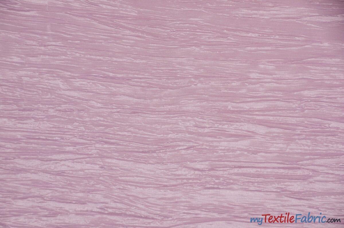 Crease Taffeta Fabric | Crush Taffeta | 52" Wide | Continuous Yards | Multiple Colors | Fabric mytextilefabric Yards Pink