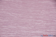 Load image into Gallery viewer, Crease Taffeta Fabric | Crush Taffeta | 52&quot; Wide | Continuous Yards | Multiple Colors | Fabric mytextilefabric Yards Pink 
