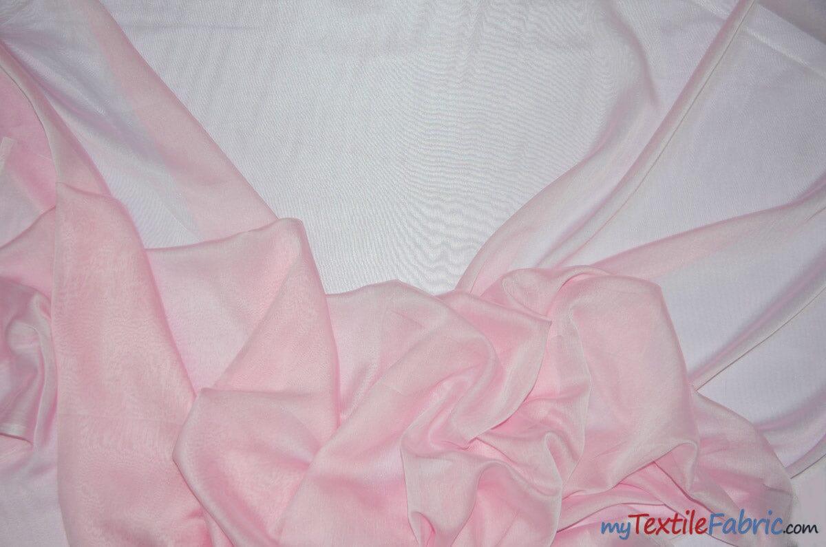 Two Tone Chiffon Fabric | Iridescent Chiffon Fabric | 60" Wide | Clean Edge | Multiple Colors | Continuous Yards | Fabric mytextilefabric Yards Pink