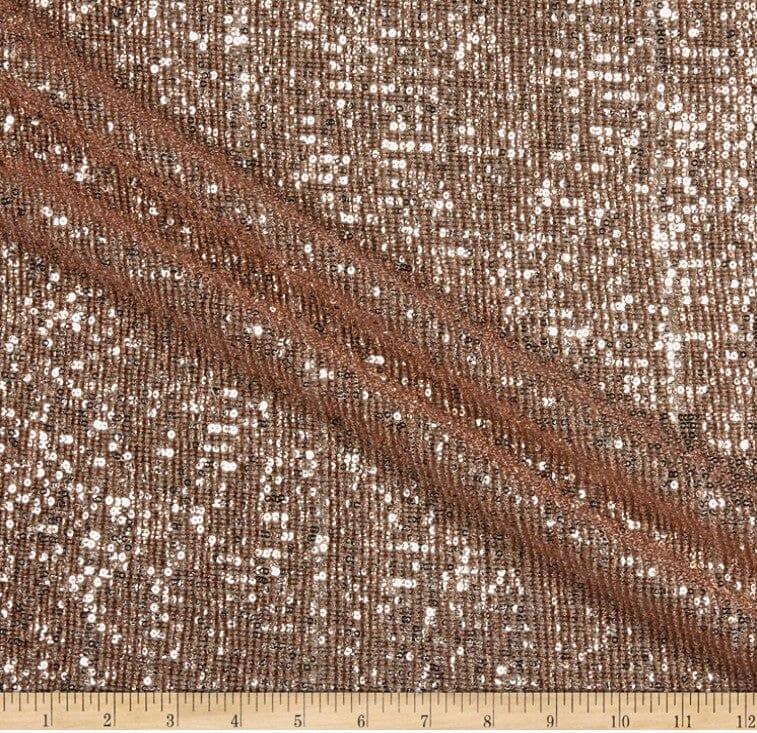 Pleated Glitz Sequins Fabric | Pleated Spandex Sequins Fabric | 56" Wide | Multiple Colors | newtextilefabric Yards Blush