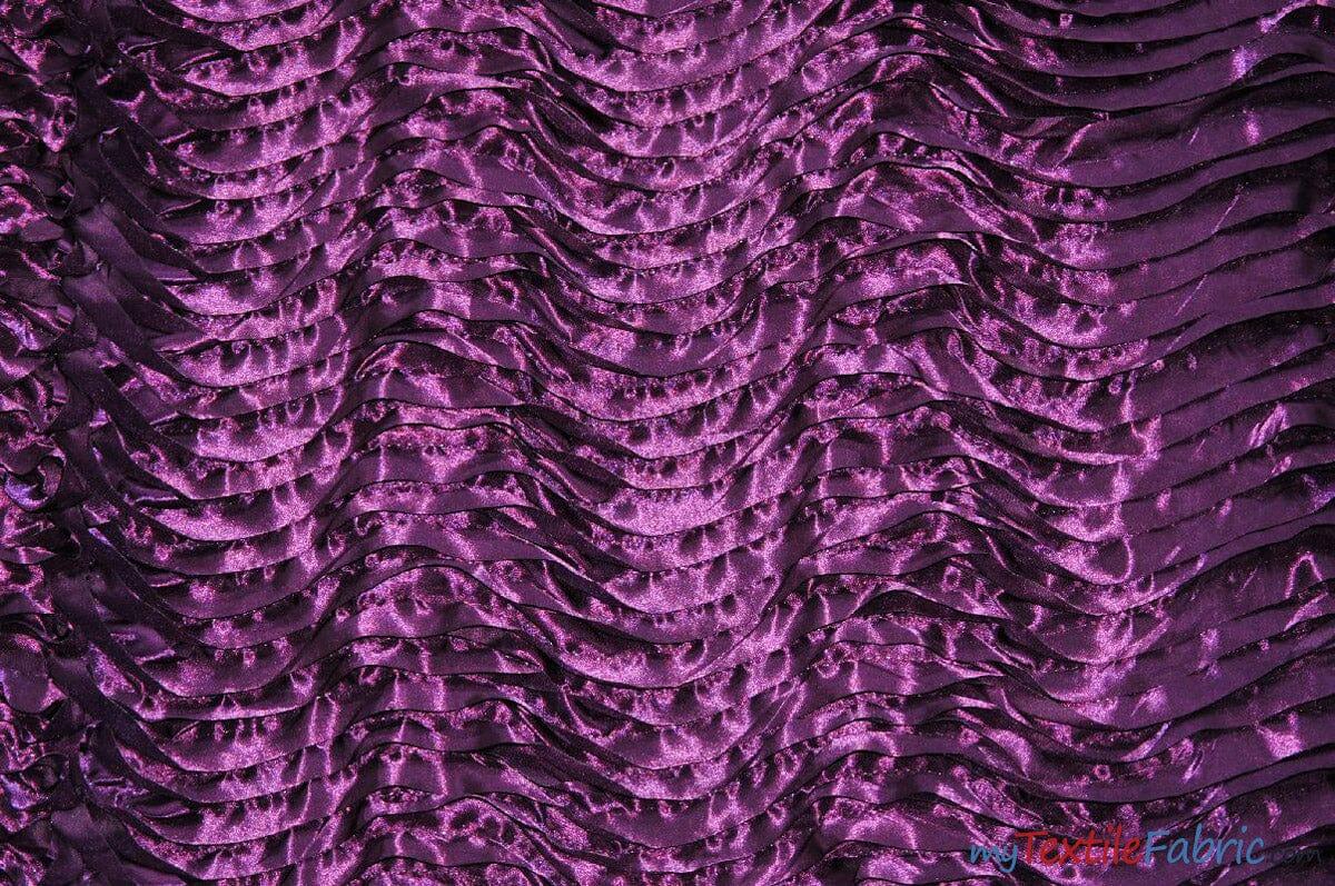 Australian Layered Puff Satin | 54" Wide | Multiple Colors | Fabric mytextilefabric Yards Plum
