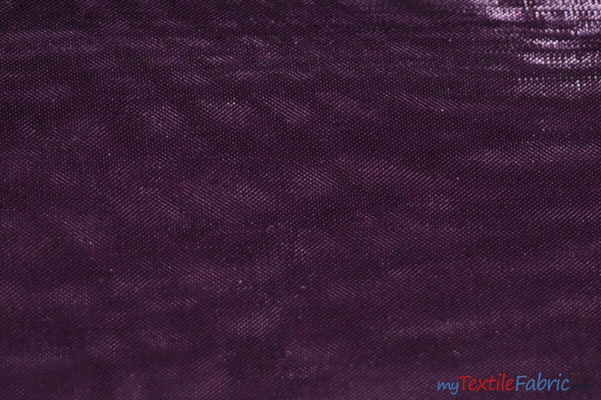 Soft and Smooth Mirror Organza Fabric | 60" Wide | Continuous Yards | Multiple Colors | Fabric mytextilefabric Yards Plum