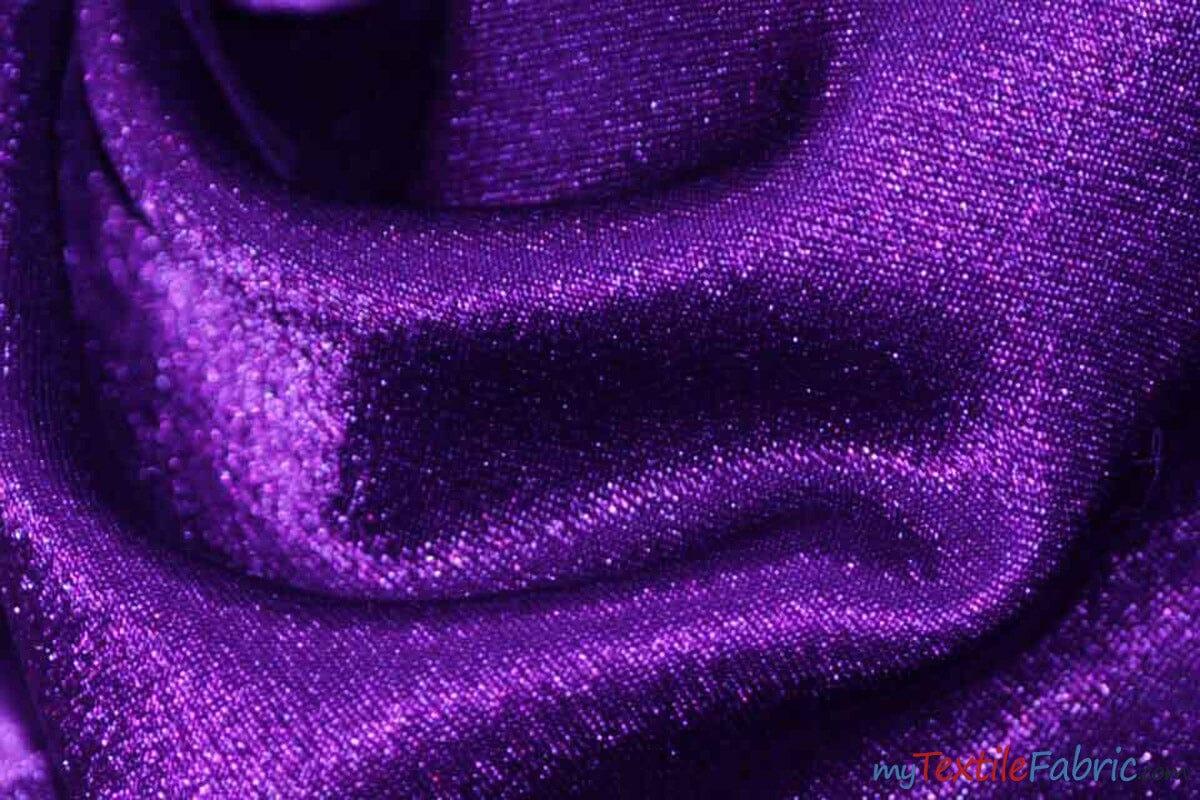 Superior Quality Crepe Back Satin | Japan Quality | 60" Wide | Continuous Yards | Multiple Colors | Fabric mytextilefabric Yards Pucci Purple