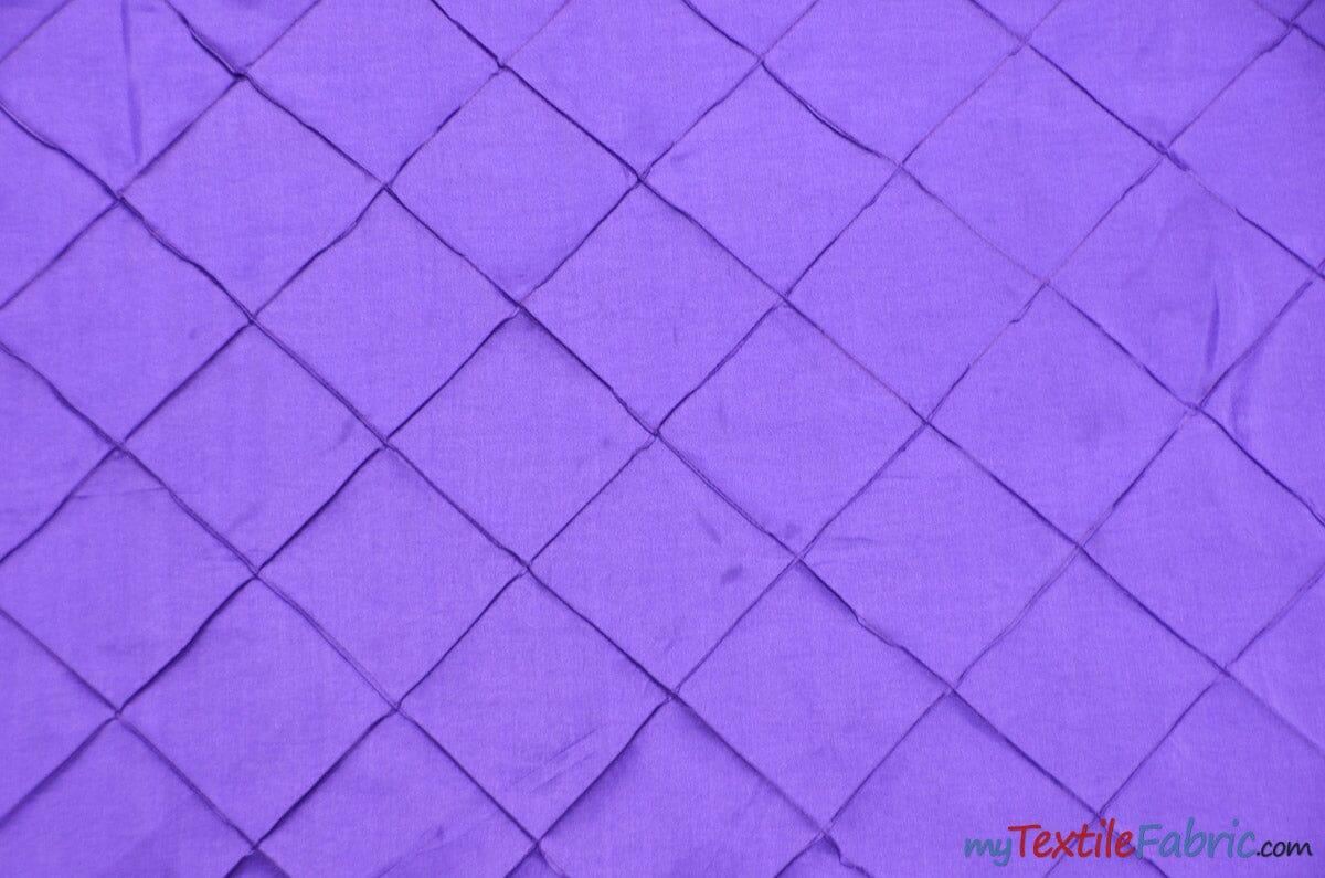 Taffeta Pintuck Fabric | 4"x4" Diamond | Diamond Taffeta Fabric | 58" Wide | Multiple Colors | Continuous Yards | Fabric mytextilefabric Yards Puchi Purple