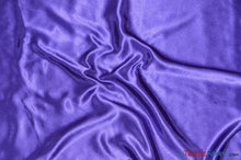 Load image into Gallery viewer, Crepe Back Satin | Korea Quality | 60&quot; Wide | Continuous Yards | Multiple Colors | Fabric mytextilefabric Yards Purple 
