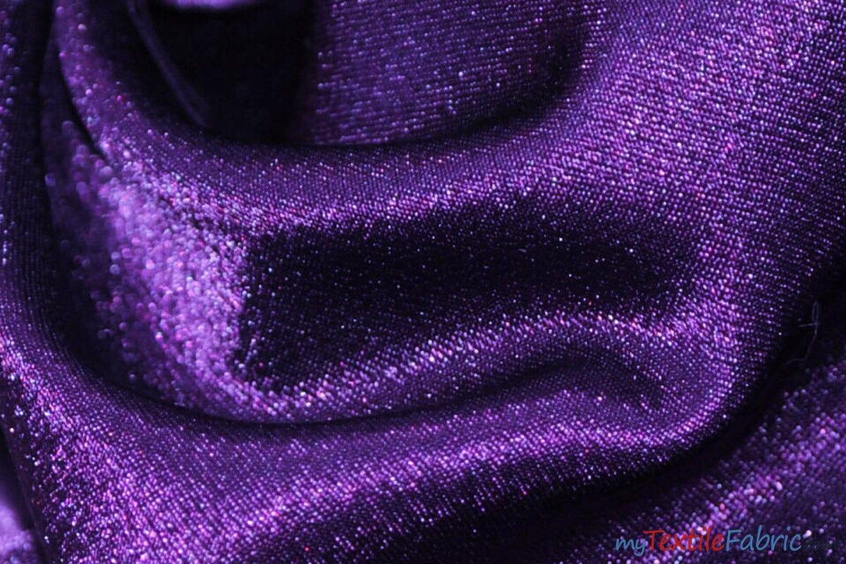 Superior Quality Crepe Back Satin | Japan Quality | 60" Wide | Continuous Yards | Multiple Colors | Fabric mytextilefabric Yards Purple