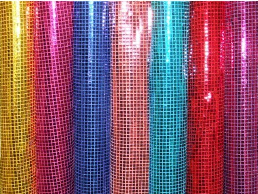 Square Sequins Fabric | Quad Sequins Fabric | 45" Wide | Multiple Colors | Decor and Costumes | Fabric mytextilefabric
