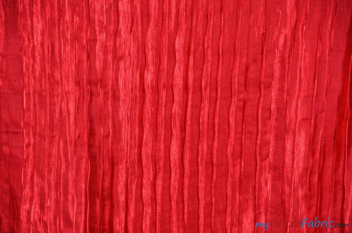Extra Wide Italian Crush Satin | 108" Wide | Multiple Colors | Fabric mytextilefabric Yards Red