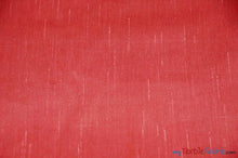 Load image into Gallery viewer, IFR Extra Wide Dupioni Silk | 100% Polyester Faux Dupioni Fabric | 120&quot; Wide | Multiple Colors | Fabric mytextilefabric Yards Red 
