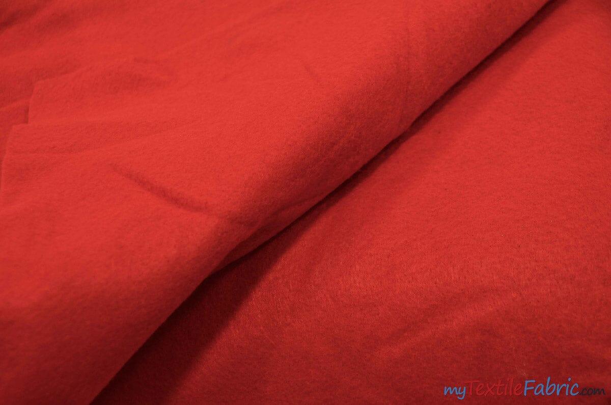 Premium Craft Felt Fabric | 72" Wide | Recycled Polyester | Kids Crafts, Apparel, Footwear & Tents | 5 Colors | Fabric mytextilefabric Bolts Red