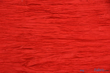 Load image into Gallery viewer, Crease Taffeta Fabric | Crush Taffeta | 52&quot; Wide | Continuous Yards | Multiple Colors | Fabric mytextilefabric Yards Red 
