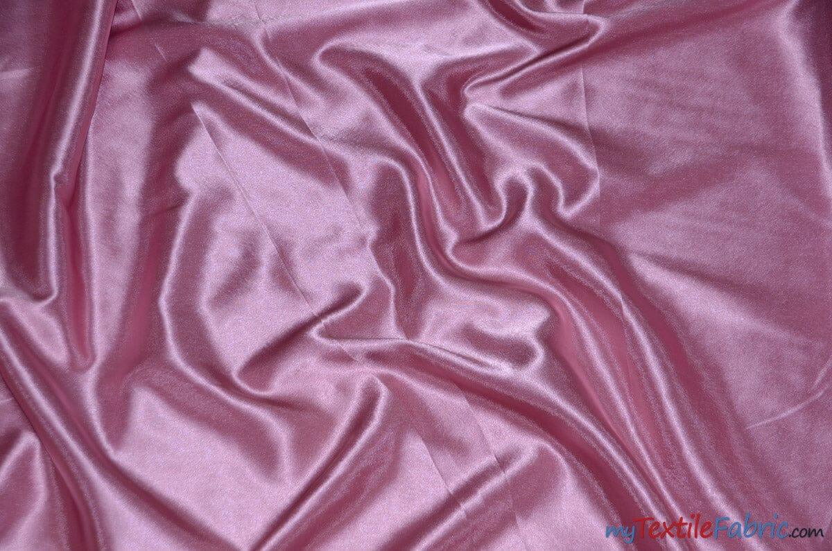 Crepe Back Satin | Korea Quality | 60" Wide | Continuous Yards | Multiple Colors | Fabric mytextilefabric Yards Rose