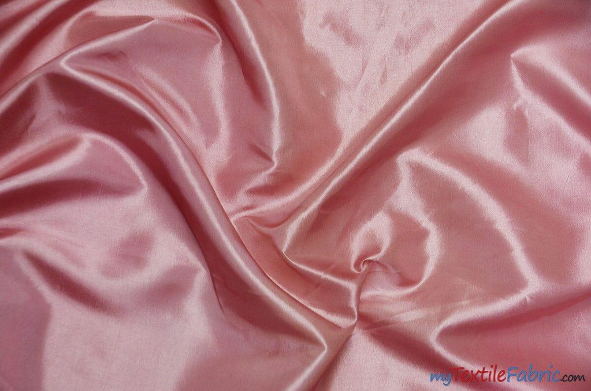 Taffeta Fabric | Two Tone Taffeta Fabric | Non Stretch Taffeta | 60" Wide | Multiple Solid Colors | Continuous Yards | Fabric mytextilefabric Yards Rose