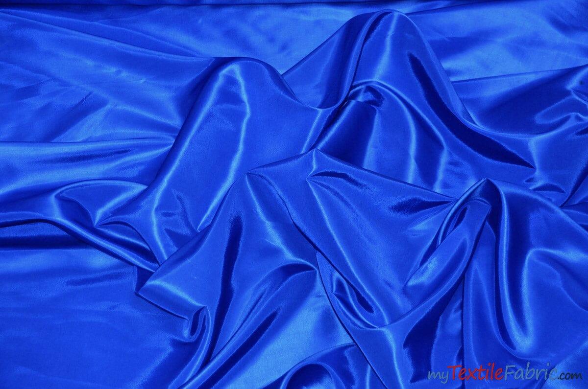 Stretch Taffeta Fabric | 60" Wide | Multiple Solid Colors | Continuous Yards | Costumes, Apparel, Cosplay, Designs | Fabric mytextilefabric Yards Royal Blue