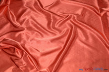 Load image into Gallery viewer, Crepe Back Satin | Korea Quality | 60&quot; Wide | Continuous Yards | Multiple Colors | Fabric mytextilefabric Yards Rust 
