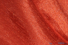 Load image into Gallery viewer, Shantung Satin Fabric | Satin Dupioni Silk Fabric | 60&quot; Wide | Multiple Colors | Continuous Yards | Fabric mytextilefabric Yards Rust 
