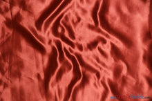 Load image into Gallery viewer, Bridal Satin Fabric | Shiny Bridal Satin | 60&quot; Wide | Sample Swatch | Fabric mytextilefabric Sample Swatches Rust 
