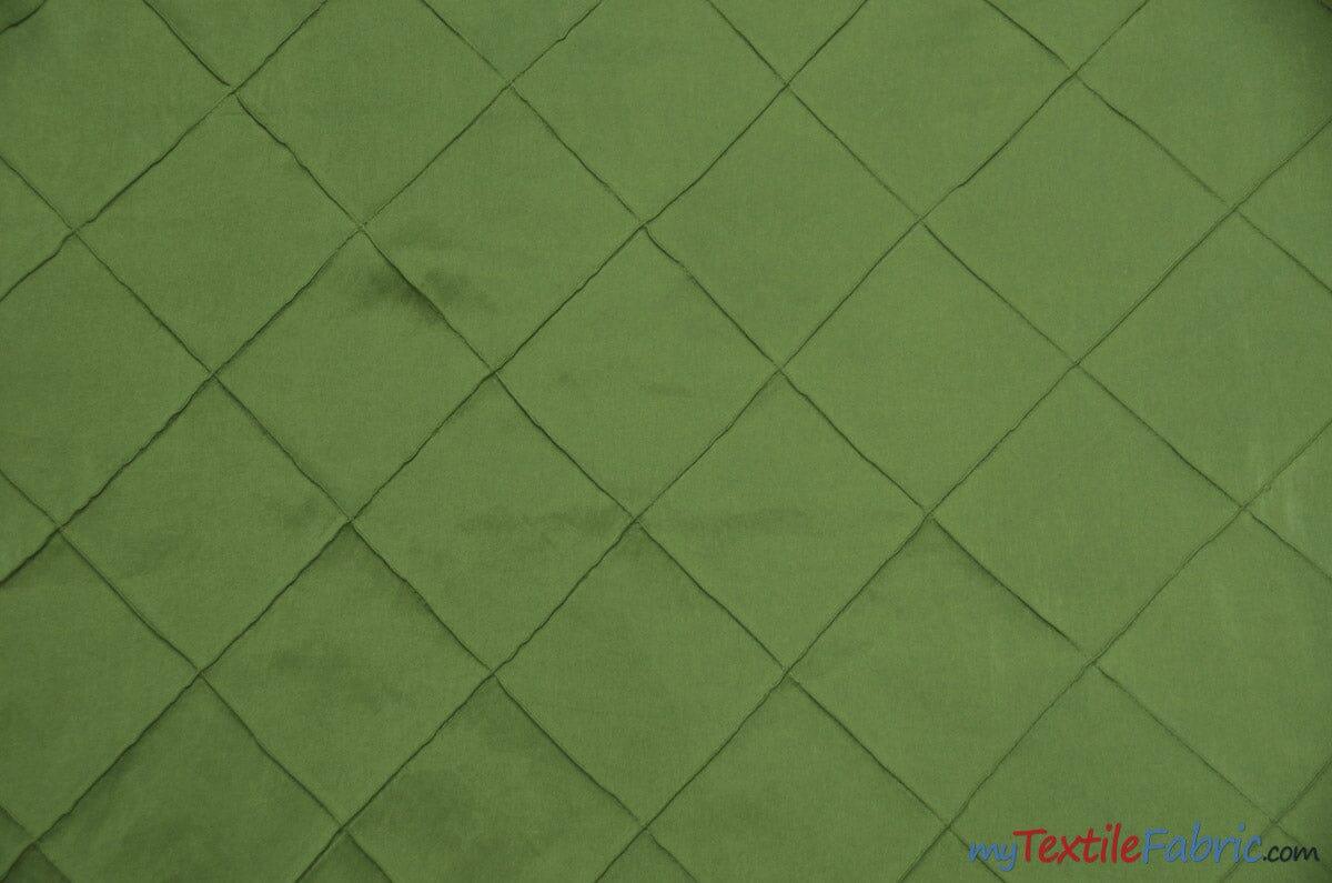 Taffeta Pintuck Fabric | 4"x4" Diamond | Diamond Taffeta Fabric | 58" Wide | Multiple Colors | Continuous Yards | Fabric mytextilefabric Yards Sage