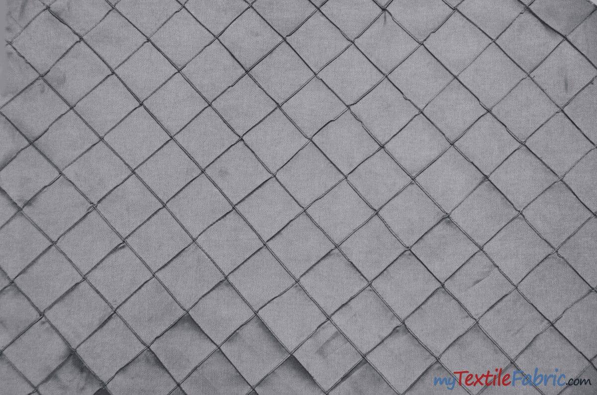 Taffeta Pintuck Fabric | 2"x2" Diamond | Diamond Taffeta Fabric | 54" Wide | Multiple Colors | Fabric mytextilefabric Yards Silver