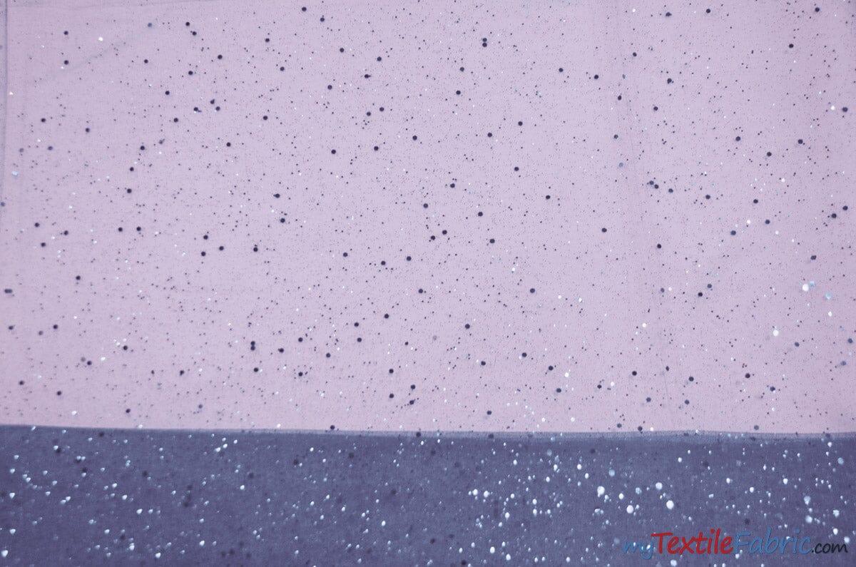 Tulle Glitter with Sequins and Glitter | 60" Wide | Multiple Colors | Glitter Tulle Fabric with Sequins Embellishments | Fabric mytextilefabric Yards Silver
