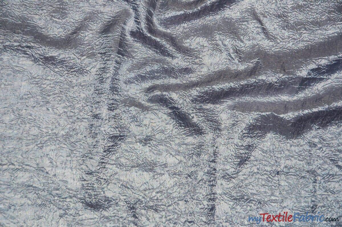 IFR Dull Crush Satin for Drapery | Extra Wide Tergalet Fabric | 108" Wide | Multiple Colors | Fabric mytextilefabric Yards Silver