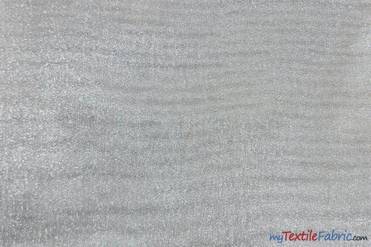Metallic Lame | Metallic Satin Lame | 60" Wide | Gold and Silver | Satin Woven Lame | Fabric mytextilefabric Yards Silver