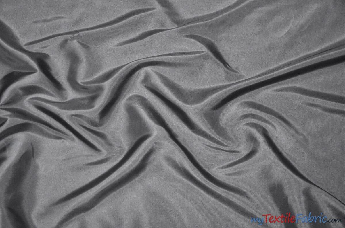 Stretch Taffeta Fabric | 60" Wide | Multiple Solid Colors | Sample Swatch | Costumes, Apparel, Cosplay, Designs | Fabric mytextilefabric Sample Swatches Silver