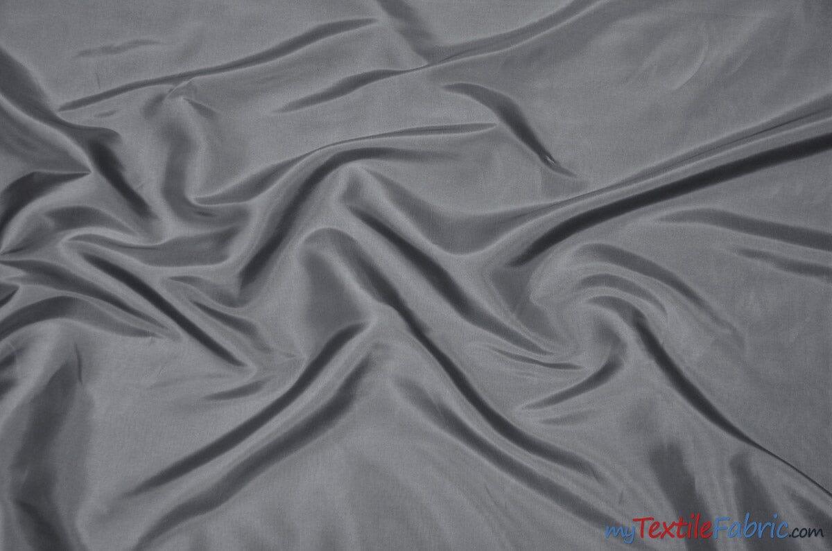 Taffeta Fabric | Two Tone Taffeta Fabric | Non Stretch Taffeta | 60" Wide | Multiple Solid Colors | Continuous Yards | Fabric mytextilefabric Yards Silver