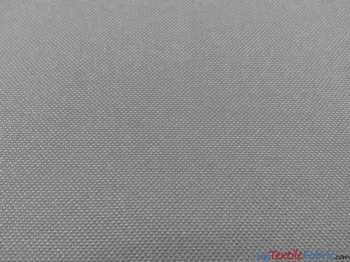 Waterproof Sun Repellent Canvas Fabric | 58" Wide | 100% Polyester | Great for Outdoor Waterproof Pillows, Tents, Covers, Bags, Patio Fabric mytextilefabric Yards Silver