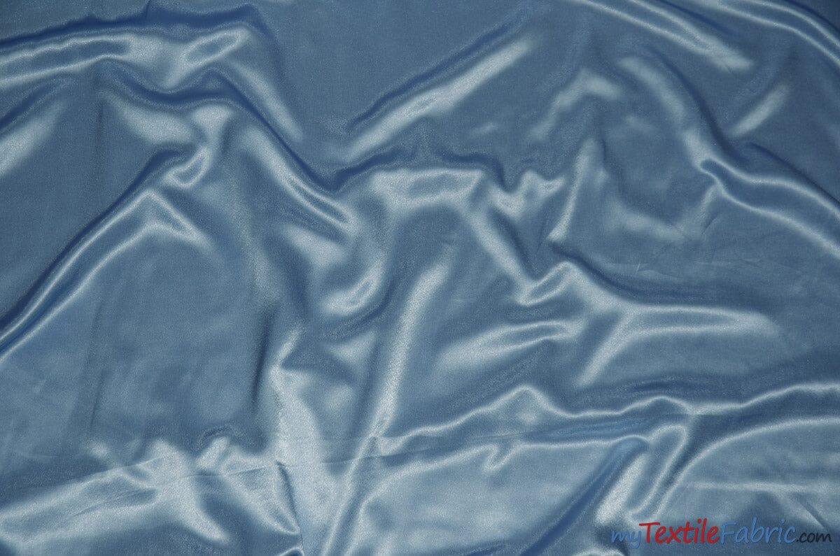 Crepe Back Satin | Korea Quality | 60" Wide | Continuous Yards | Multiple Colors | Fabric mytextilefabric Yards Sky Blue