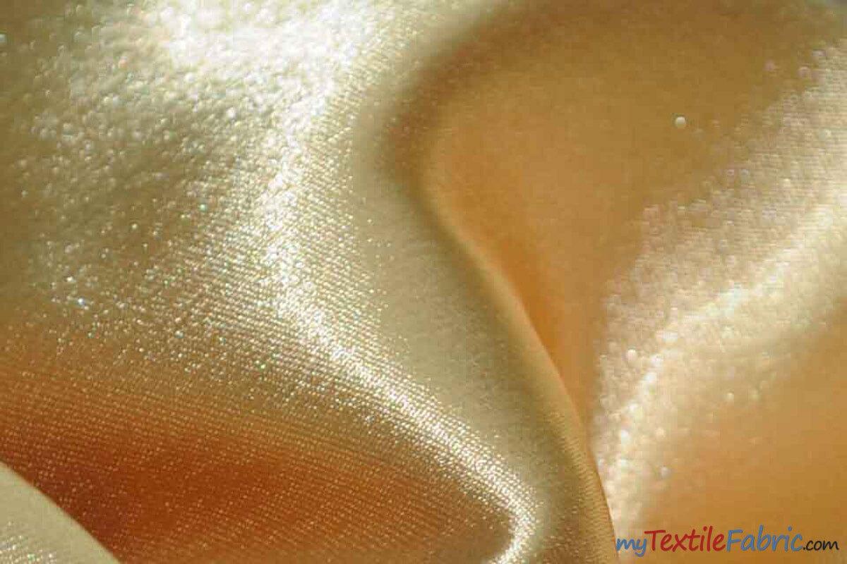 Superior Quality Crepe Back Satin | Japan Quality | 60" Wide | Continuous Yards | Multiple Colors | Fabric mytextilefabric Yards Sungold