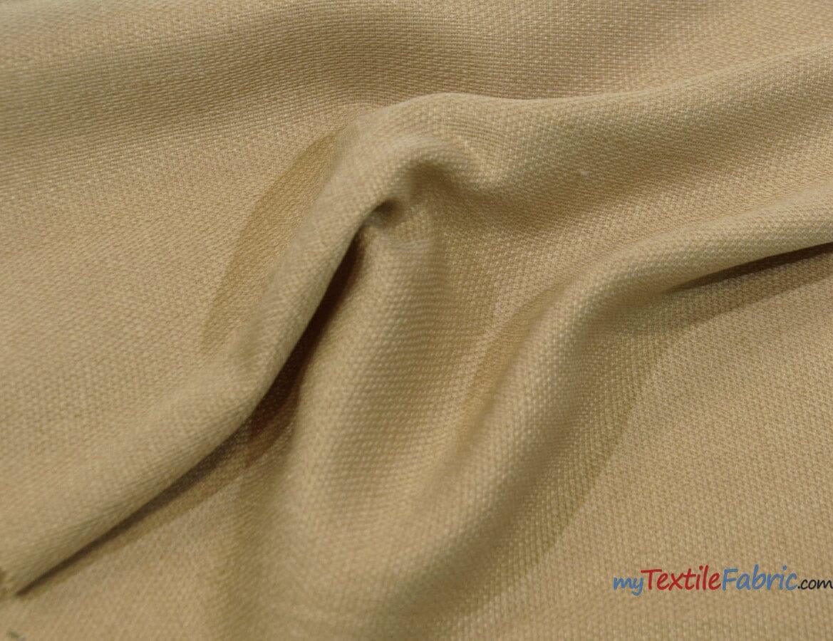 Rustic Linen Fabric | Imitation Linen Fabric | Faux Linen Fabric | 58" Wide | 5 Colors | Fabric mytextilefabric Yards Taupe