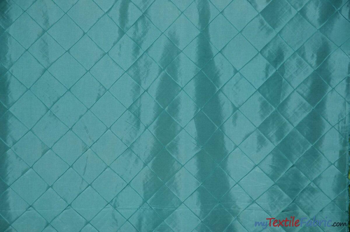 Taffeta Pintuck Fabric | 4"x4" Diamond | Diamond Taffeta Fabric | 58" Wide | Multiple Colors | Continuous Yards | Fabric mytextilefabric Yards 951 Blue