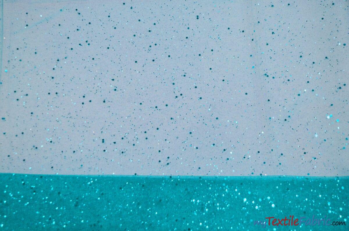 Tulle Glitter with Sequins and Glitter | 60" Wide | Multiple Colors | Glitter Tulle Fabric with Sequins Embellishments | Fabric mytextilefabric Yards 951 Blue