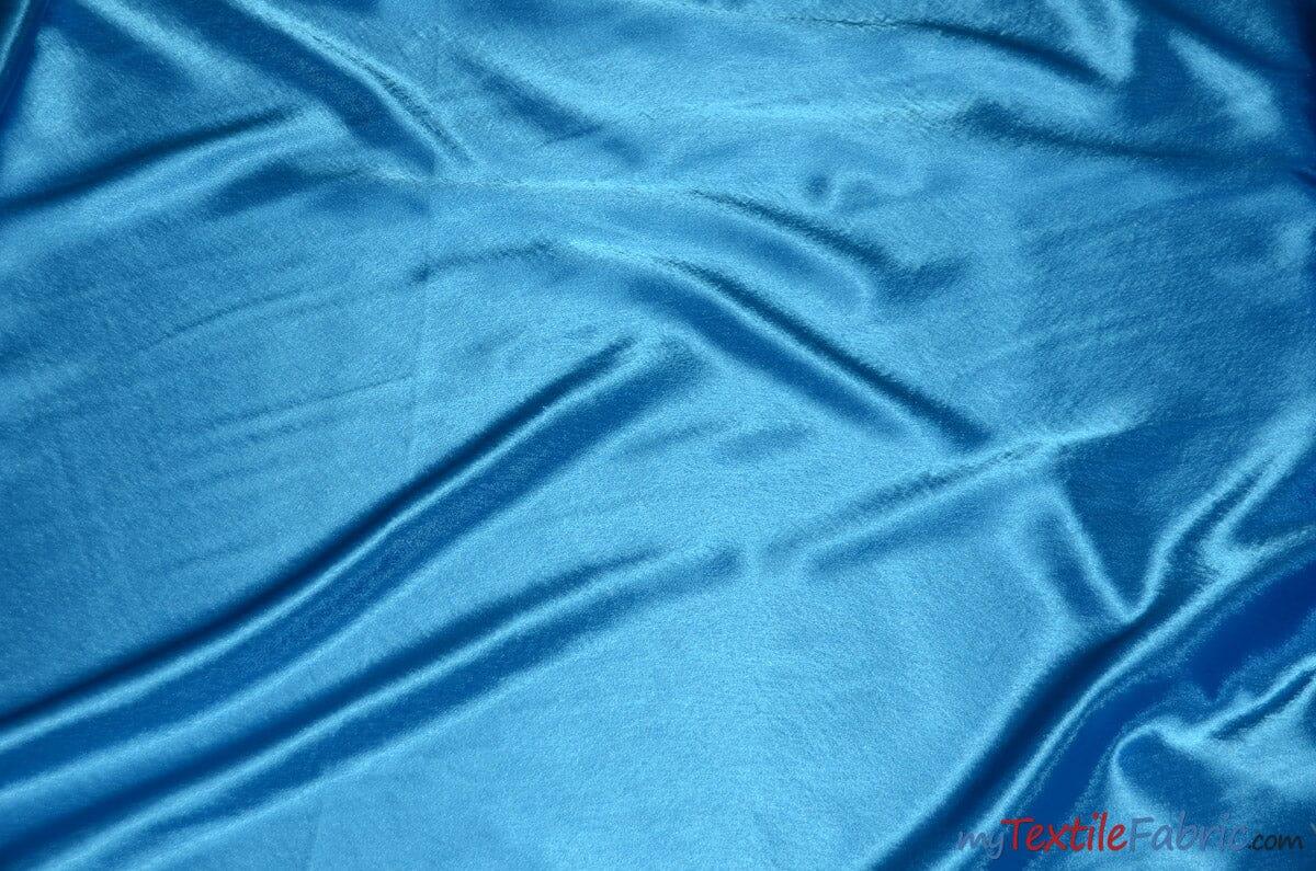 Crepe Back Satin | Korea Quality | 60" Wide | Continuous Yards | Multiple Colors | Fabric mytextilefabric Yards Turquoise