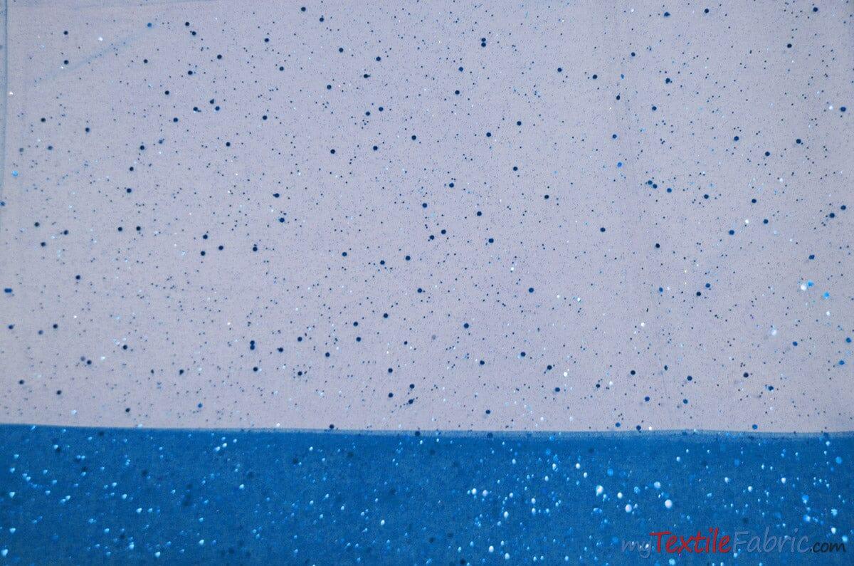 Tulle Glitter with Sequins and Glitter | 60" Wide | Multiple Colors | Glitter Tulle Fabric with Sequins Embellishments | Fabric mytextilefabric Yards Turquoise