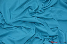 Load image into Gallery viewer, 60&quot; Wide Polyester Fabric Wholesale Bolt | Visa Polyester Poplin Fabric | Basic Polyester for Tablecloths, Drapery, and Curtains | Fabric mytextilefabric Bolts Turquoise 
